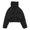 Black L, variant on Women Winter Cotton Coat High Collar Neck Windproof Long Sleeves Short Type Jacket Thickened Padded Single breasted Stretchy Hem Overcoat