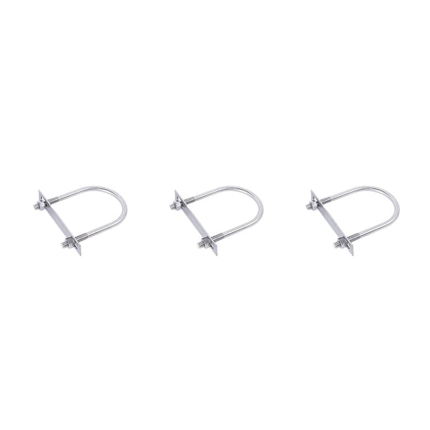 Riwesomey Pernos en forma de U de acero inoxidable M8, pernos en U, accesorio profesional de mantenimiento de vehículos para el trabajo de la Type1 NO1