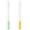 Green-Orange, variant on Linnome Extra Long Reusable Straw Cleaner Brush for Narrow Bottles and Cups – Durable Stainless Steel Core Cleaning Brush for Silicone, Metal, Plastic Straws