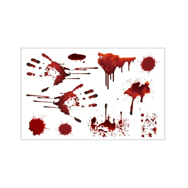 Halloween Clings Prop Bloody Window Window Handprints Party Stick Toilet Decor Home Decor