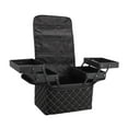 thumbnail image 1 of Bolsa de maquillaje de viaje, bolsa de cosméticos, bolsa de hombro, organizador de cosméticos, bolsa de aseo para actividades al aire libre, vacacione Cremallera negra, 1 of 8