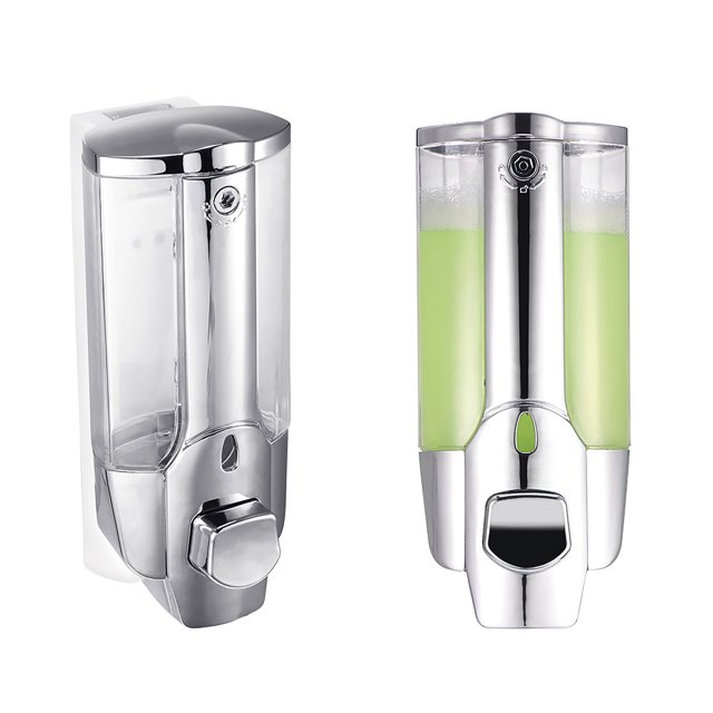 Dispensador De Jabón De 350Ml, Dispensador De Champú Y Jabón De Baño, Dispensador De Jabón Líquido Para Ducha De Montaje En Pared Para Baño Advancent HA015965-00