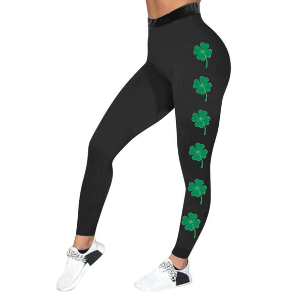 Fvwitlyh Panty Liners For Women Women Leopard Cheetah Print Pocket High Waist Casual Yoga Pants Tights Black,L