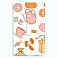 thumbnail image 2 of Metal Light Switch Wall Plate Outlet Cover (Coffee Espresso Mocha Bean Pot Sweet Dessert Treat White - Single Toggle), 2 of 2