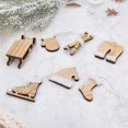 thumbnail image 4 of 7Pcs Christmas Tree Hanging Ornaments with Rope Rustic Wooden Hanging Decor for, 4 of 9
