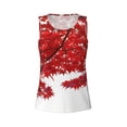 thumbnail image 4 of Lsque Red Maple Leaf Printed Workout Tank Tops for Women, Athletic Sports Tank Tops, Compression Sleeveless Dry Fit Shirts,Sleeveless Yoga Shirt-XX-Large, 4 of 9
