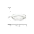 thumbnail image 2 of Platinum 4mm Half-Round Comfort Fit Lightweight Band - Size 7, 2 of 2