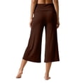 thumbnail image 5 of ibiyuan Women Pants High Waisted Women's Palazzo Pants Flowy Women Trousers Drawstring Lounge Pants for Women Spring Fashion Beach Bottoms, 5 of 9