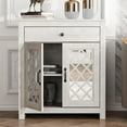 thumbnail image 4 of GALANO Millicent 2-Door Accent Cabinet with Drawer Storage, Dusty Grey Oak, for Living Room or Entryway, 4 of 11