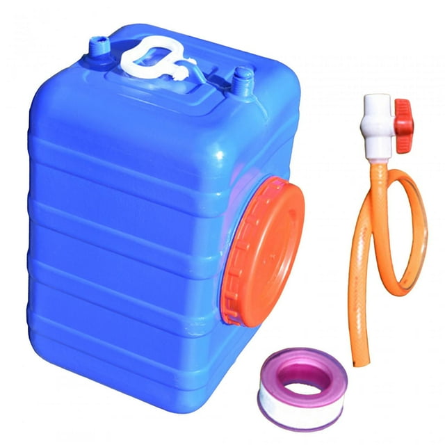 Water Containers for Storage Emergency Water Storage Containers High Temperature Resistant Water Jug Bucket Food Grade for Yard Car Driving blue colour 55 catties