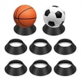 thumbnail image 2 of Soportes para Exhibición de Balones Deportivos, Soporte de Almacenamiento para Baloncesto, Pedestal, Fútbol, Fútbol Americano y Voleibol., 2 of 8