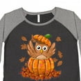 thumbnail image 4 of Inktastic Owl in a Pumpkin Cute for Halloween and Thanksgiving Women's Plus Size T-Shirt, 4 of 5
