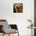 thumbnail image 3 of 10 Inch Wall Clock Battery Operated Silent Clock Decorative for Office, Kitchen, Outdoor, Living RoomWatercolor Golden Retriever Dog with Butterfly Art Print, 3 of 4