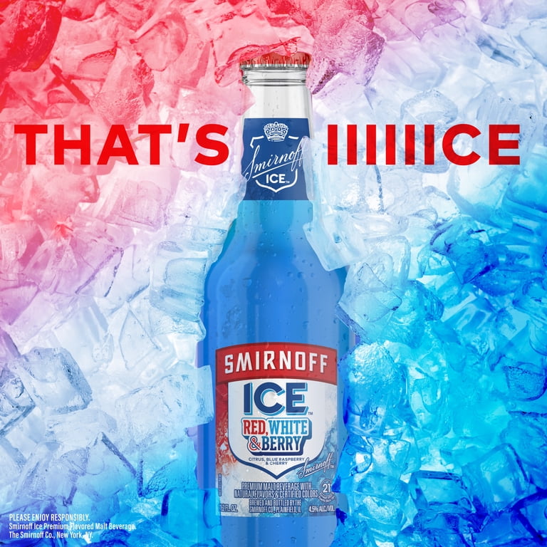 Smirnoff Ice Red White and Berry, 6 pack bottles, 11.2 fl oz, 4.5