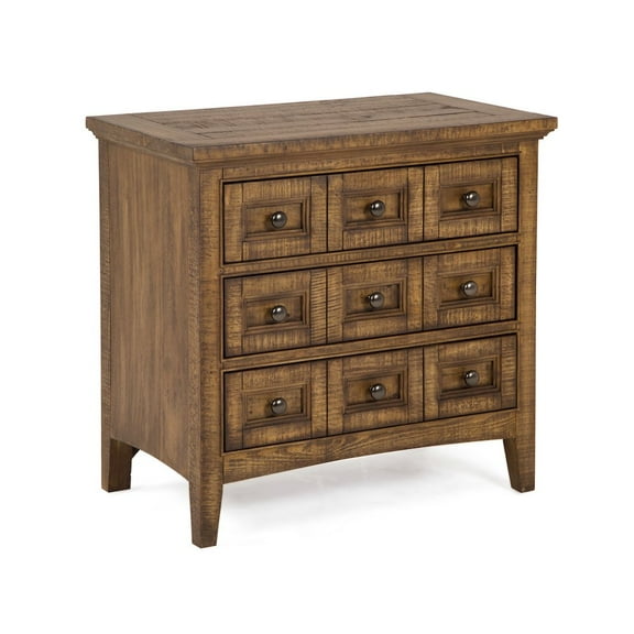 Magnussen Bay Creek Relaxed Traditional Toasted Nutmeg 3 Drawer Nightstand