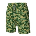 thumbnail image 4 of Cauagu Crayfish Army Print Men's Swim Trunks,Hawaiian Bathing Suit Swimsuits Beach Shorts with Pockets for Men Quick Dry Swimming Board Shorts-3X-Large, 4 of 6