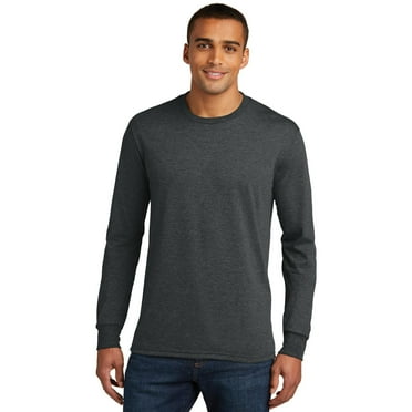 District DM132 Perfect Tri Long Sleeve Tee - Black Frost