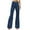 Blue, variant on Baqcunre Fleece Lined Leggings Solid Color Corduroy Temperament Trousers Micro Lapels High Waist Casual Pants Womens Pants Flare Leggings Womens Leggings Army Green S-3XL