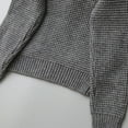thumbnail image 4 of AINIYS Kids Boys Girls Button Closure Cardigan Kid Knit Sweater Solid Color V-Neck Cardigan with Pockets Gray 9 Years, 4 of 9