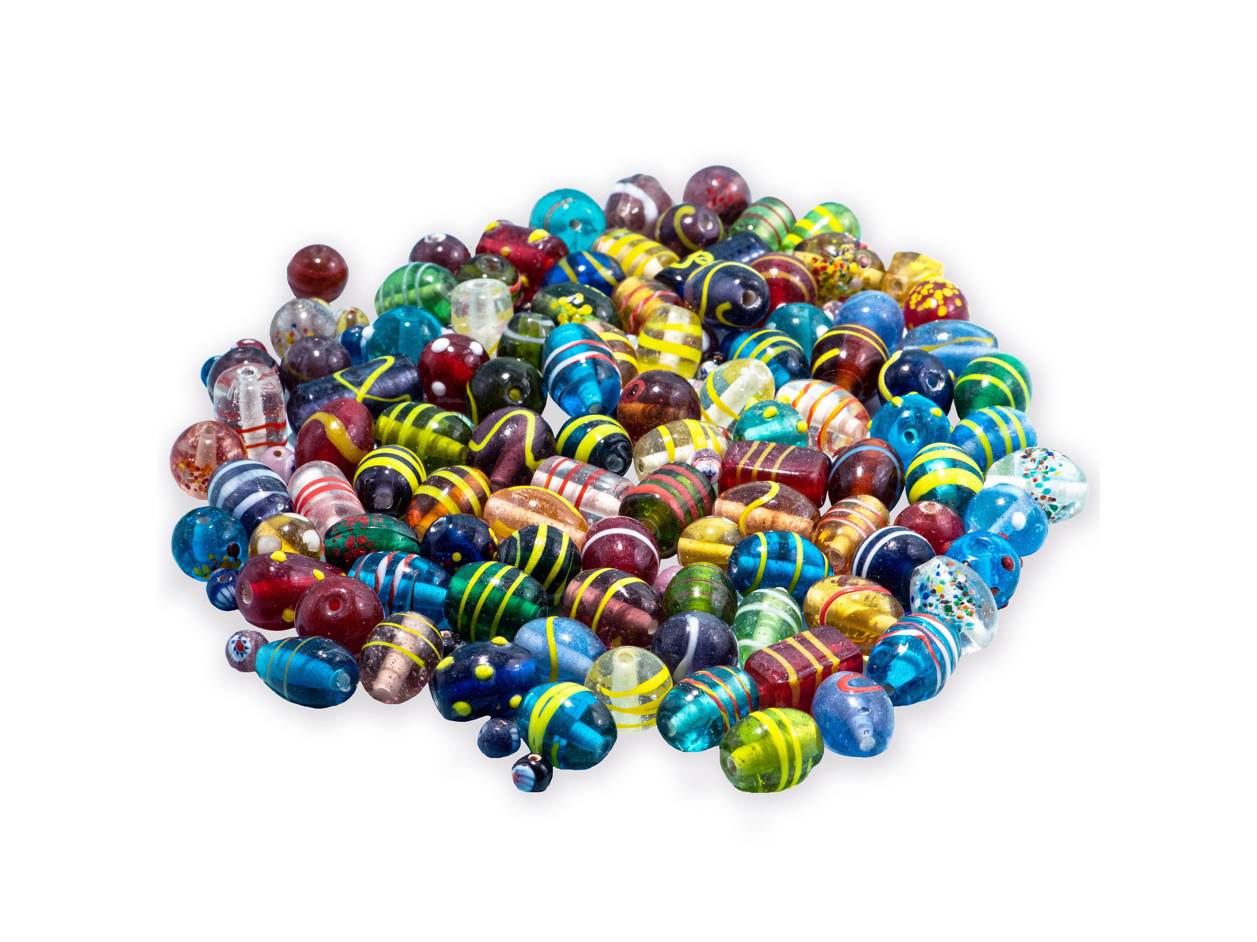 glass murano style 10piece handmade lampwork beads 