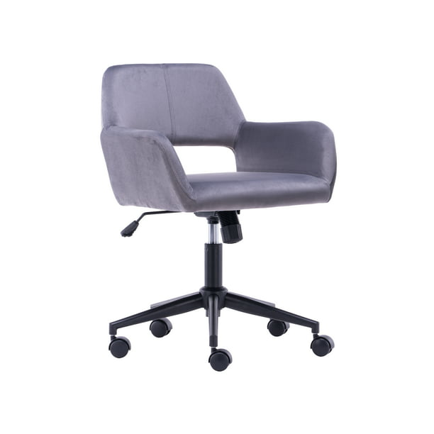 Velvet Swivel Chair Upholstered Office, Why Do Office Chairs Have 5 Wheels