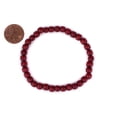 thumbnail image 2 of The Bead Chest Wood Stretch Bracelet, Cherry Red - Stackable Beaded Jewelry, Unisex for Men & Women, 2 of 3