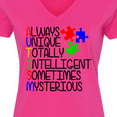 thumbnail image 4 of Inktastic Autism Awareness Acronym Women's V-Neck T-Shirt, 4 of 5