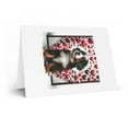 thumbnail image 2 of DistinctInk Greeting Card / Note Card - Valentine's Day Bernese Mountain Dog Puppy - PACK of 5, 2 of 7