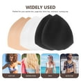 thumbnail image 4 of 6 Pairs Women Removable Bra Spongy Pad Bra Inserts Pads For Swimwear Sports White Black Skin Color, 4 of 7