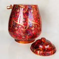 thumbnail image 4 of Indian Art Villa Handcrafted Copper Water Dispenser Matka with Candy Red Abstract Print and Brass Tap, Red, Drinkware - 440 oz, 4 of 4