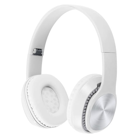 Zenithome Gaming Headset for PC White Over-Ear Headphones Lightweight Folding Stereo Bass Headphones with 1.2M Cord Portable Wired Headphones for Smartphone Tablet Computer