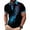 Blue, variant on Men's 3D Print Short Sleeve Collared Shirt Button Placket Abstract Graphic Casual Slim Fit Top Camisa Estampada para Hombre
