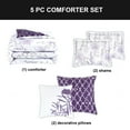thumbnail image 4 of Fresh Meadow 5 Piece Reversible Comforter Set by Creative Home Ideas, 4 of 9