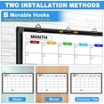 thumbnail image 3 of Dry Erase Calendar Whiteboard for Wall 36" x 24", Magnetic Monthly White Board Calendar Dry Erase with Tray, Black Aluminum Frame Bulletin Board for Office Home and School, 3 of 4