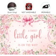 thumbnail image 5 of 10 x 8 ft Pink Bow Girls Baby Shower Backdrop A Sweet Little Girl is on The Way Pink Floral Baby Shower Decor Photography Background It's A Girl Party Photo Backdrop Studio Decoration Supplies, 5 of 6