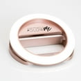 thumbnail image 3 of Impressions Vanity GlowMe Ring Light Portable Makeup Mirror with 4 LED Selfie Light Levels (Rose Gold), 3 of 9