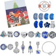 thumbnail image 1 of Calendrier de Compte à Rebours de Noël 22 Perles Charm 2 Bracelets (b, Style), 1 of 5