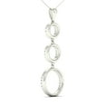 thumbnail image 4 of aaXia 14K White Gold Diamond 1/4ct TDW Trio-Circle Pendant Necklace, 4 of 4