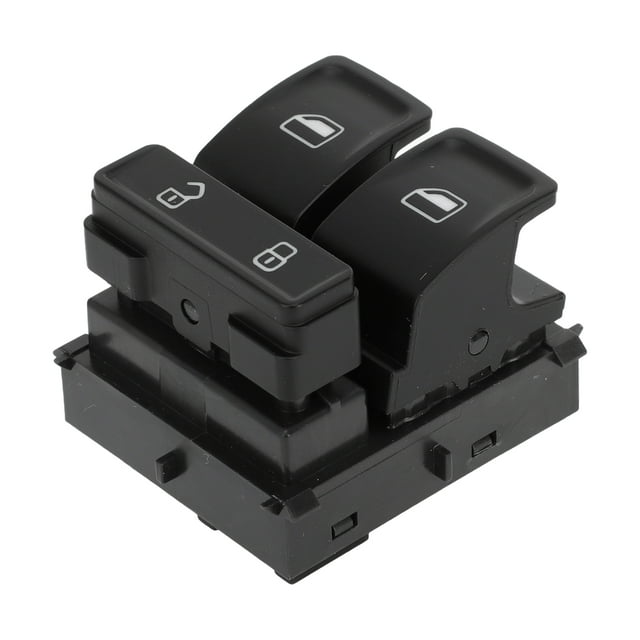 Interruptor de ventana eléctrica Unique Bargains No.34D959858 para el lado del conductor delantero para Volkswagen Jetta y Santana 2012 Negro
