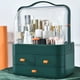 thumbnail image 1 of Soporte de almacenamiento de cosméticos con tapa Caja de cosméticos de encimera no tóxica para baño Tmvgtek Libre de BPA, 1 of 4