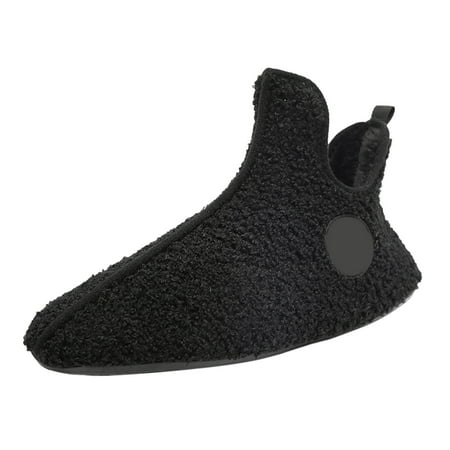 

Xboschi Womens Cozy Slippers Men And Ladies Couples Winter Solid Colour Home Indoor Slippers Soft Bottom Package With Thickened Velvet Warm Slippers