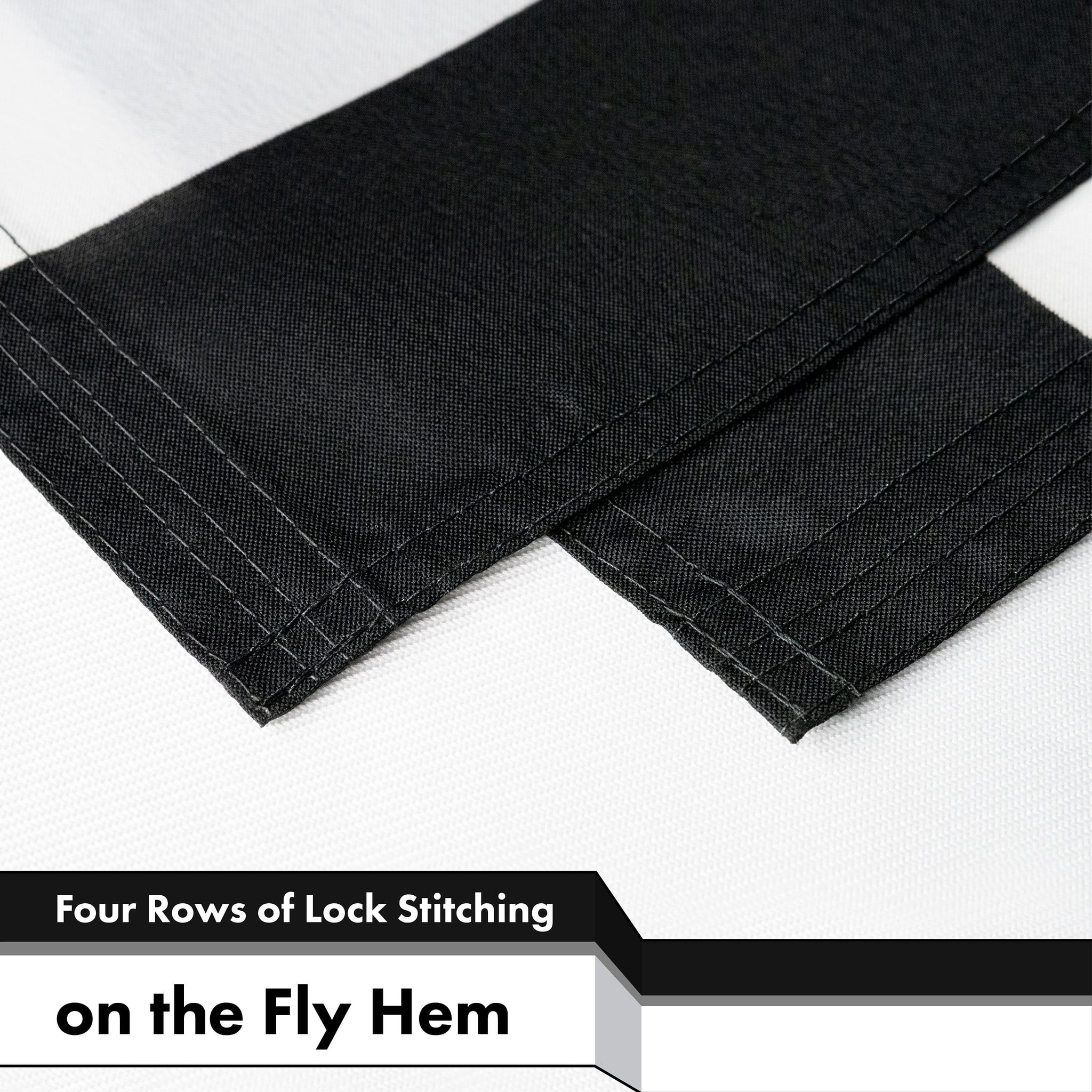 USA Black and White Flag 3x5FT 2-Pack 150D Printed Polyester By G128