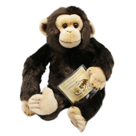 Stuffed Chimpanzee - Webkinz Signature Dark Brown Fur Chimpanzee Plush Toy - By Ganz