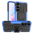 thumbnail image 4 of Asuwish Compatible with Samsung Galaxy A35 5G Phone Case Tempered Glass Screen Protector Slim Stand Hybrid Heavy Duty Rugged Protective Cell Cover for A 35 35A A355G Women Men Blue, 4 of 7