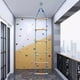 thumbnail image 2 of Divertida escalera de cuerda para escalar con correas de 6 secciones para columpios y ejercicios infantiles. azul y madera, 2 of 8