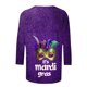 thumbnail image 5 of TaTaai Carnival Women's Casual Print Round Neck 3/4 Sleeve T-Shirt Loose Top Gift, 5 of 5