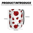 thumbnail image 3 of Wukai Fly Flying Ladybug Print Car Trash Can - Easy to Clean Hanging Garbage Bin - Removable Liner - Leak-Car Garbage Can - Waterproof Trash Can for Car and SUV, 3 of 7