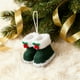 thumbnail image 5 of Ornamentos de Navidad Blancos 10x8.5x7.5cm / 3.9x3.3x2.9In Colgante de Peluche, 5 of 7