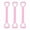 Pink B 3 Pack, variant on AuroraX Resistance Bands with Handles Exercise Bands for Arm Back Shoulder 3 Pack Travel Gym Toning Yoga Pilates Resistance Bands Set