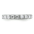 thumbnail image 5 of FJC Finejewelers 14 kt White Gold 1/2 ct 9 Stone G H I True Light Moissanite Band 2 mm, 5 of 8